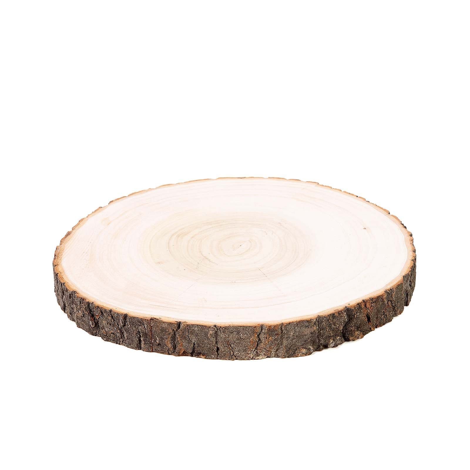 Natural Round Poplar Wooden Slices Party Tabletop