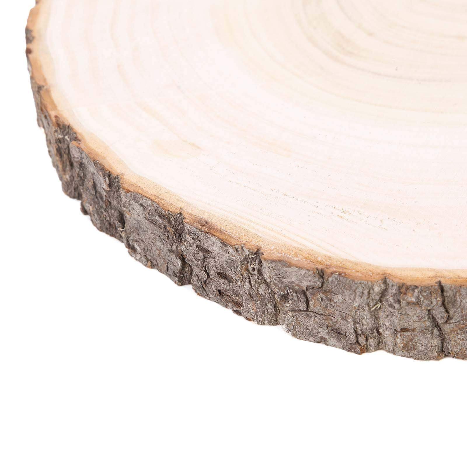 Natural Round Poplar Wooden Slices Party Tabletop