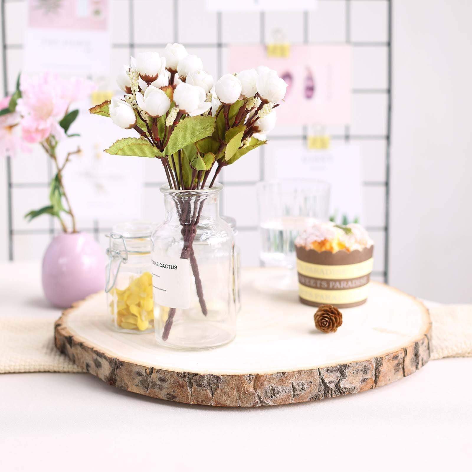 Natural Round Poplar Wooden Slices Party Tabletop