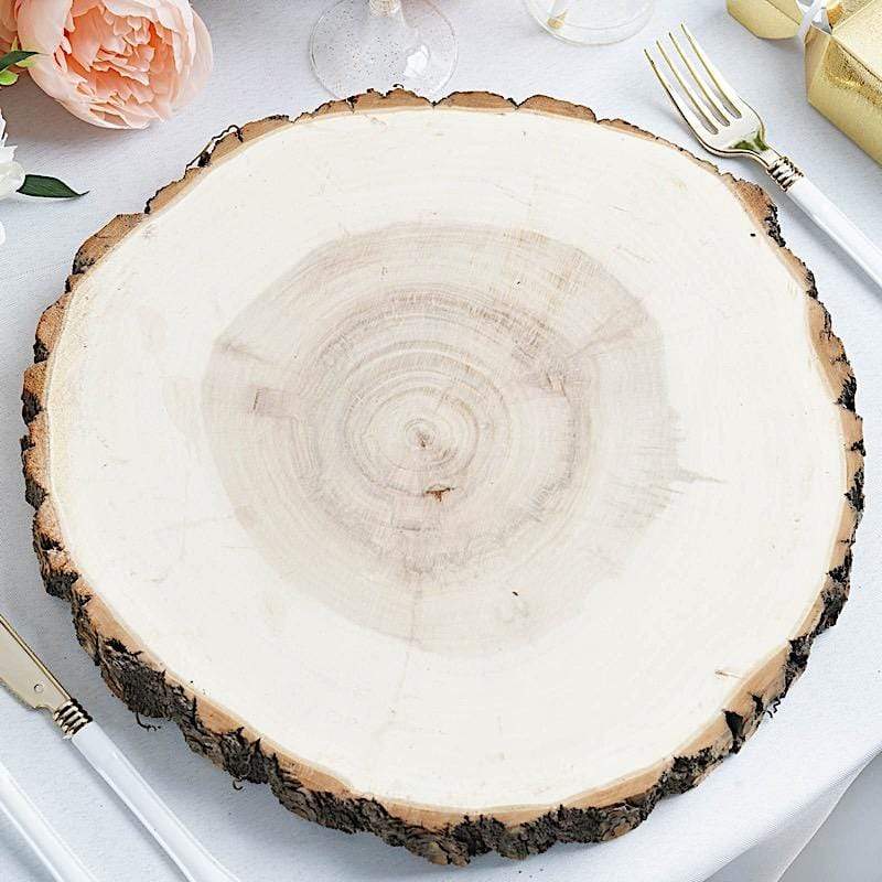 Natural Round Poplar Wooden Slices Party Tabletop