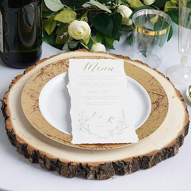 Natural Round Poplar Wooden Slices Party Tabletop
