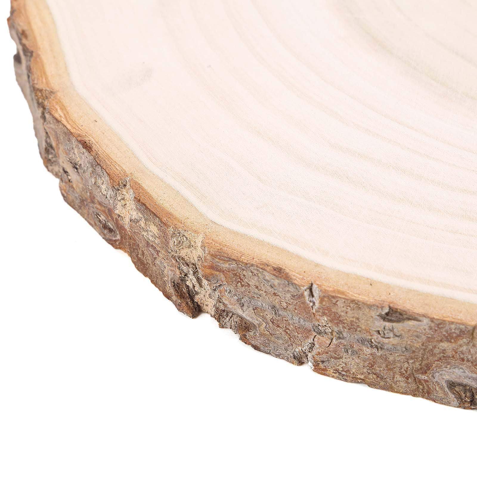 Natural Round Poplar Wooden Slices Party Tabletop