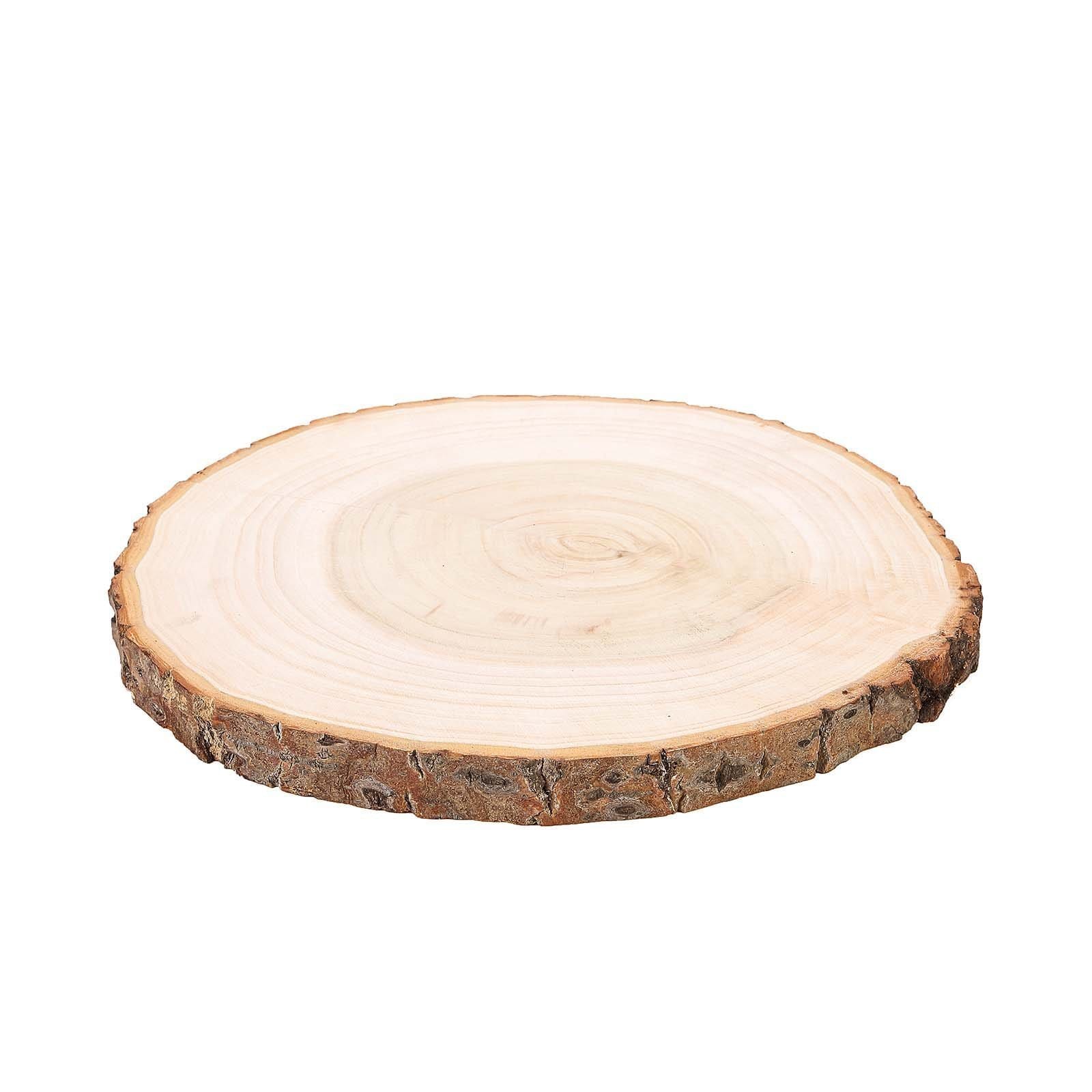 Natural Round Poplar Wooden Slices Party Tabletop