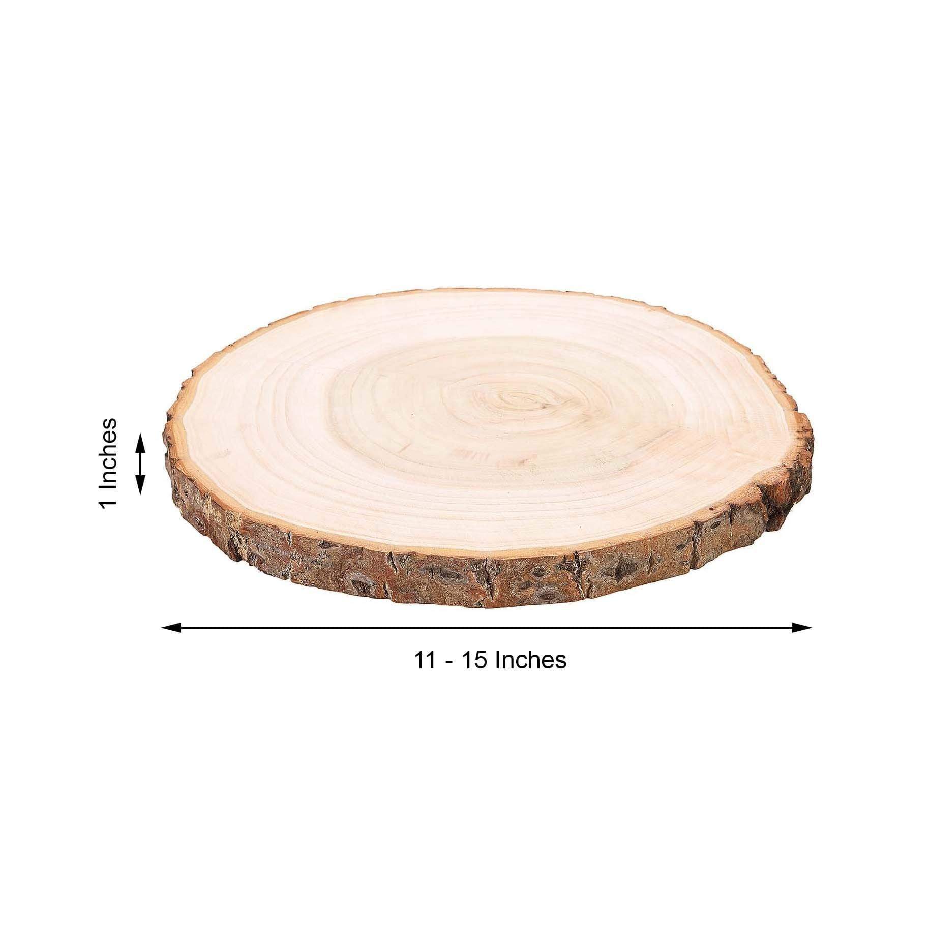 Natural Round Poplar Wooden Slices Party Tabletop