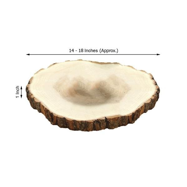 Natural Round Poplar Wooden Slices Party Tabletop