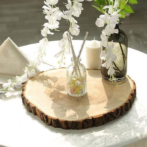 Natural Round Poplar Wooden Slices Party Tabletop