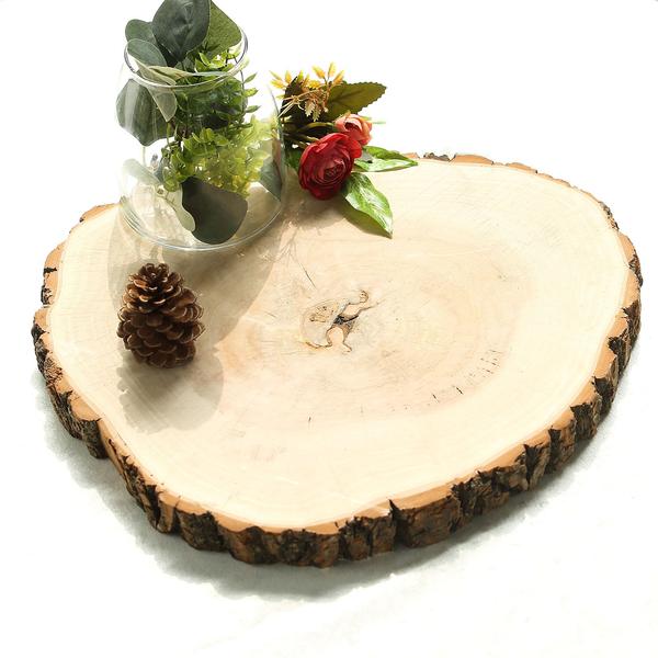 Natural Round Poplar Wooden Slices Party Tabletop